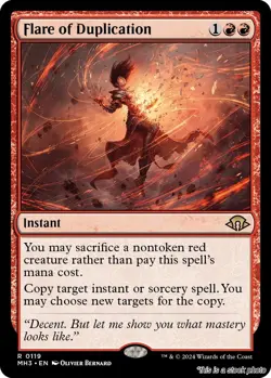 Flare of Duplication MTG Modern Horizons 3 Rare LP Pck Fresh - Image 1
