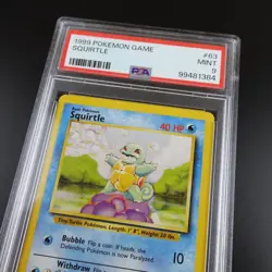 PSA 9 Squirtle 63/102 Pokemon Base Set 1999 Non Holo Card - Image 2