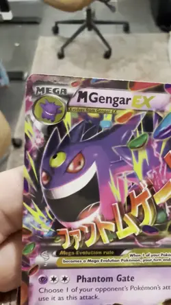 Pokemon TCG XY Phantom Forces M Gengar EX Ultra Rare Holo Card 35/119 Mega - Image 2