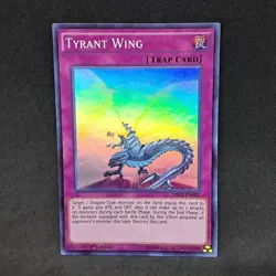 Tyrant Wing DRL2-EN007 1st Edition Super Rare LP+ Light Play Yu-Gi-Oh! Card - Image 1