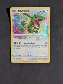 Rayquaza - 138/185 - Pokemon Vivid Voltage Sword & Shield Amazing Rare Card NM - Image 1