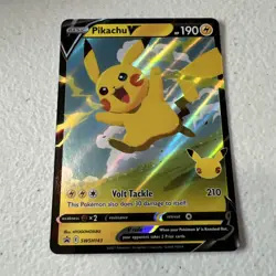 Pikachu V SWSH143 NM Promo Rare Pokemon Card - Image 1