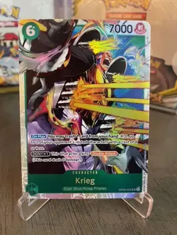 One Piece Card Game Krieg OP03-025 SR English Pillars Of Strength NM - Image 1