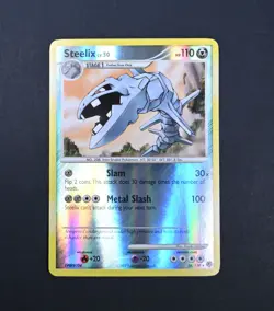 NM Steelix LV.50 Reverse Holo 38/130 Diamond and Pearl Pokemon Card - Image 1