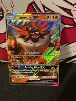 Pokemon TCG Incineroar GX Sun & Moon Base Set 27/149 Holo Ultra Rare Card - Image 1