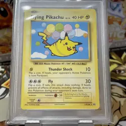 2016 POKEMON XY EVOLUTIONS CARD FLYING PIKACHU 110/108 PSA 9 - Image 1