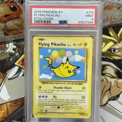 2016 POKEMON XY EVOLUTIONS CARD FLYING PIKACHU 110/108 PSA 9 - Image 4