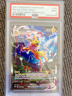 PSA 9 Jolteon VMAX SWSH184 SWSH: Sword & Shield Promo Cards Holo - Image 1