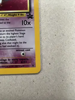 Mew #9 Rare Holo Promo Black Star Pokemon Cards League 1999-2000 WOTC SHARP - Image 5