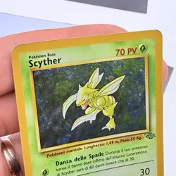 CARTA POKEMON CARD - SCYTHER HOLO 10/64 - ITA - JUNGLE UNLIMITED - PLAYED POOR - Image 3