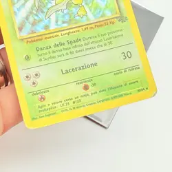 CARTA POKEMON CARD - SCYTHER HOLO 10/64 - ITA - JUNGLE UNLIMITED - PLAYED POOR - Image 4
