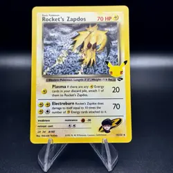 Pokemon Card Rocket's Zapdos Celebrations 25th Anniversary 15/132 Near Mint - Image 1
