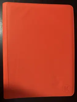 KUOOKING 1024 Pockets Trading Card Binder, 16 Pockets on Each Page (Orange) - Image 1
