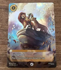 Circle of Life (Enchanted) 225/204 Fabled Holo 2025 Disney Lorcana Card Fresh NM - Image 1