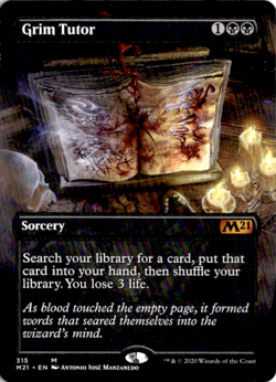 MTG Grim Tutor (Alternate Art) M Core Set 2021 315 LP - Image 1