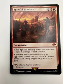 🔮 MTG: Spiteful Banditry Universes Beyond: the Lord of the Rings NM - Image 1