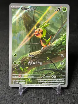 Pokemon Chespin 087/086 Chaos Rising Reverse Holo English 70 HP - Image 1
