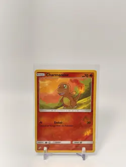 Charmander 12/181 Common Team Up Pokemon Reverse Holo LP - Image 1