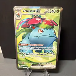 Pokemon Venusaur ex 182/165 Scarlet & Violet 151 Ultra Rare Holo EX 340HP - Image 1