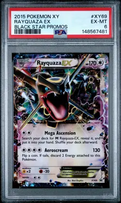 2015 Pokemon XY Black Star Promos XY69 Rayquaza EX PSA 6 148567481 - Image 1