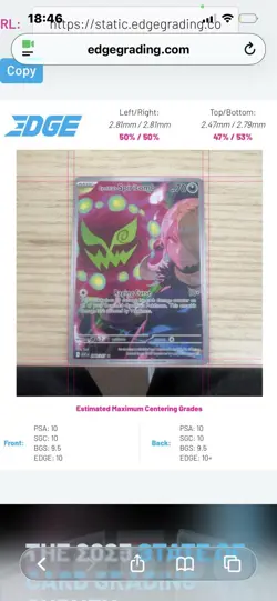 Pokemon TCG Cynthia’s Spiritomb 244/217 Ascended Heroes Full Art NM - Image 3