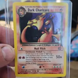 Dark Charizard Team Rocket 4/82 Holo Rare 80 HP English Unlimited - Image 2
