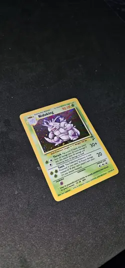 Pokemon Nidoking 90 HP Holo Rare 11/130 LP uw 1x swirl - Image 3