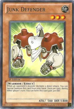 3 x Junk Defender - PHSW-EN097 - Rare - Unlimited Edition Near Mint, English - Image 1