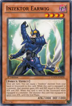 3 x Inzektor Earwig - GAOV-EN030 - Common - Unlimited Edition Near Mint, English - Image 1