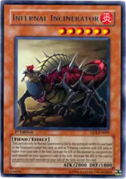 3 x Infernal Incinerator - DP2-EN009 - Rare - Unlimited Edition Near Mint, Engli - Image 1