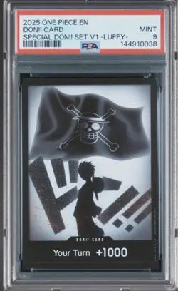 One Piece Luffy DON!! Card PSA 9 Special DON Set V1 Mint - Image 1