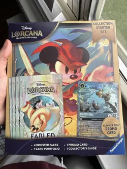 Lorcana Fabled Collection Starter Set w/Tinker Bell Glimmer Promo New and Sealed - Image 1