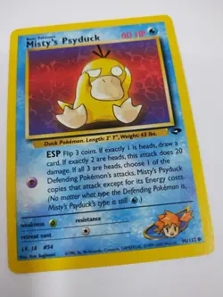 MINT Misty's Psyduck - 90/132 - Common WOTC TCG—Gym Challenge Set Pokemon Card - Image 1