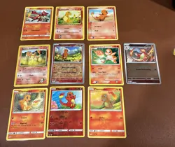 Charmander & Charmeleon Pokemon TCG Card Lot LP/NM Team Up, Gym Heroes, etc - Image 1