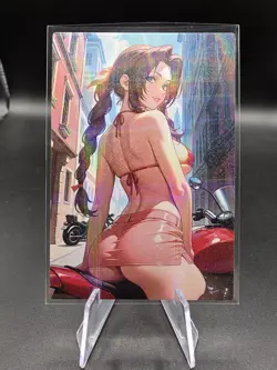 Aerith Gainsborough Holographic Anime Collectible Trading Card - Image 1