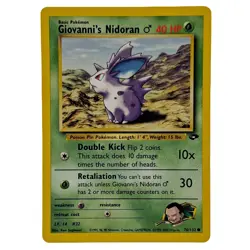 Giovanni's Nidoran Male 76/132 Common Gym Challenge WOTC Pokemon Card - Image 1