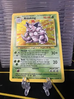 Pokemon TCG Nidoking Base Set 2 Holo Unlimited Rare Card 11/102 MP - Image 5