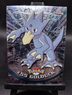Pokemon Card Topps Chrome Holo Foil Golduck #55 Black Logo 1999 LP - Image 1