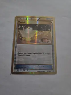 Pokemon TCG Switch XY Primal Clash 163/160 Gold Secret Holo Rare Card Played LP - Image 1