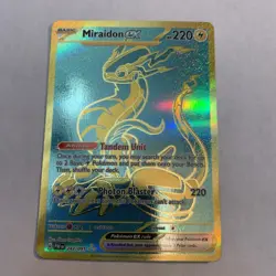 Pokemon TCG Miraidon EX Scarlet & Violet Paldean Fates Hyper Rare Card 243/091 - Image 2