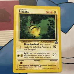1999 Pokemon Promo Pikachu Card 27/64 - Vintage WOTC Black Star Promo NM - Image 1