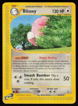 E-Reader Blissey 006/147 Aquapolis Pokemon TCG Card - Image 1