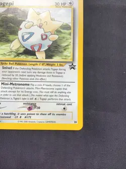 Pokemon Cards: Wizards Black Star Promo: Togepi 30 - Image 4