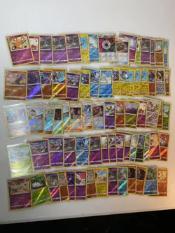 Pokemon TCG - Sun & Moon : Forbidden Light Reverse/Holo Lot - 74 Cards - Image 1