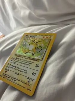 Pokemon TCG Raichu Base Set Holo Unlimited Rare Card 14/102 LP - Image 2