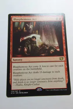 MTG Blasphemous Act x1- -Commander 2014-Lightly Played - Image 1