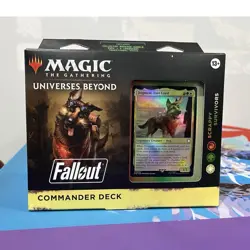 MTG Universes Beyond: Fallout Commander Deck War Never Changes Dogmeat New - Image 1