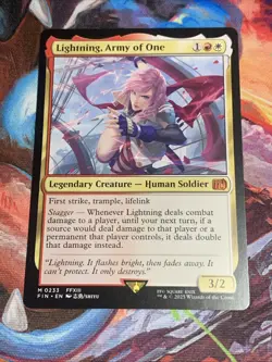 Magic MTG Final Fantasy Lightning, Army of One Mythic Rare Non-Foil - Mint - Image 1