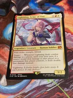 Magic MTG Final Fantasy Lightning, Army of One Mythic Rare Non-Foil - Mint - Image 4