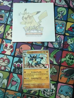Pokemon TCG Lucario Prize Pack Series 3 114/198 Holo Uncommon LP - Image 1